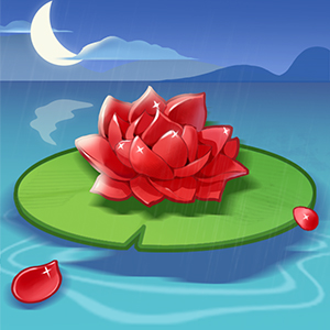  Moonlight in Lotus Pond