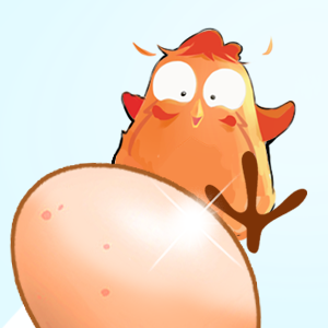 Laying the Egg Rooster